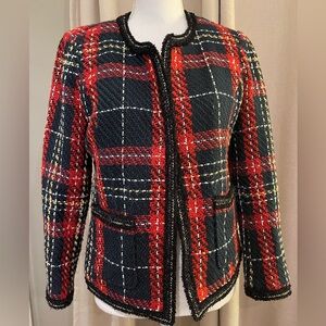 Daniel Rainn Plaid Lady Jacket Size S